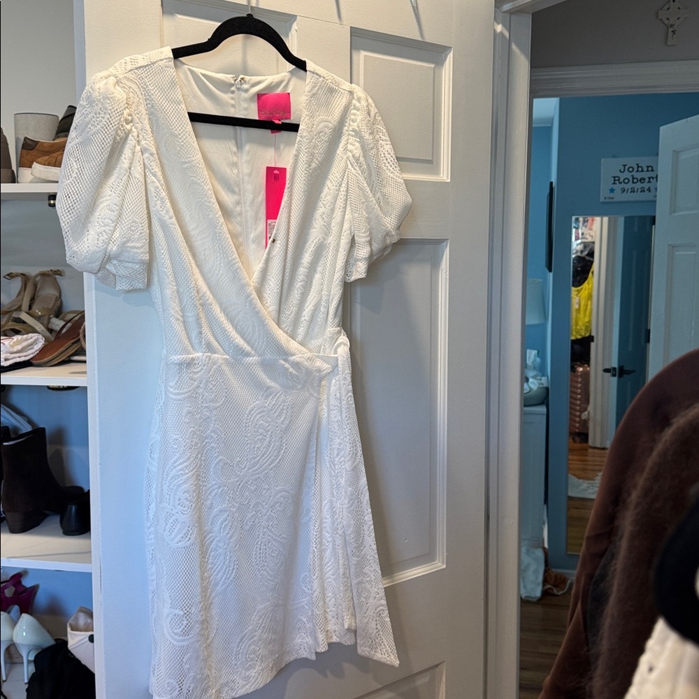 Lilly Pulitzer White Textured Dress